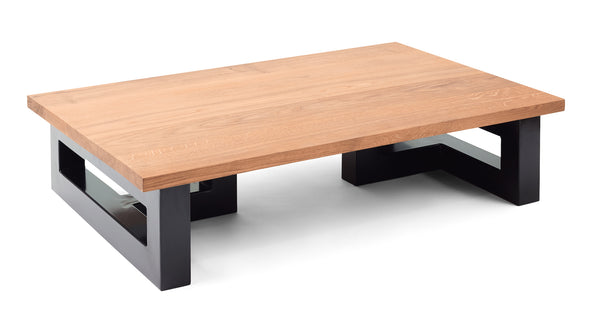 Phoebe - Solid Oak Top Double Box Frame Coffee Table
