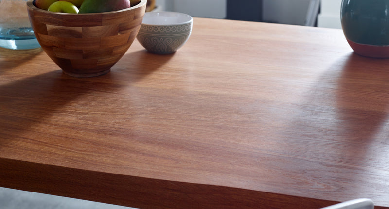 Vela - Solid Oak Top "V" Frame Dining Table
