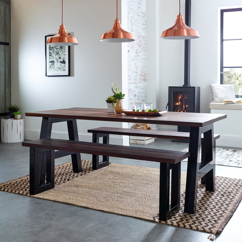 Carina - Solid Walnut Top "A" Frame Dining Table