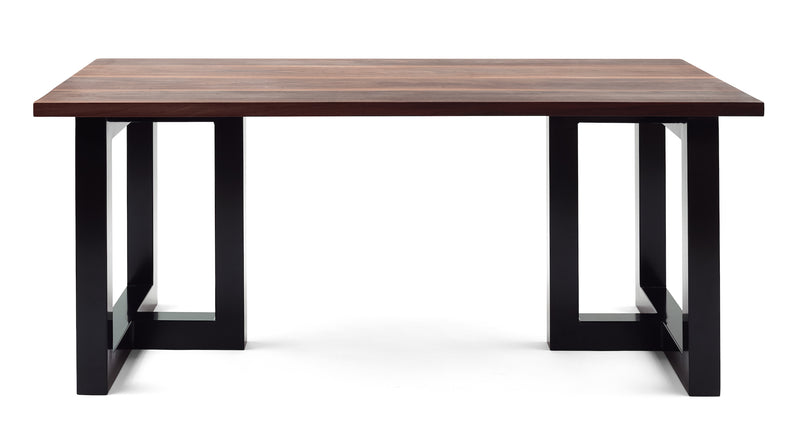 Jupiter - Solid Walnut Top Double Box Frame Dining Table